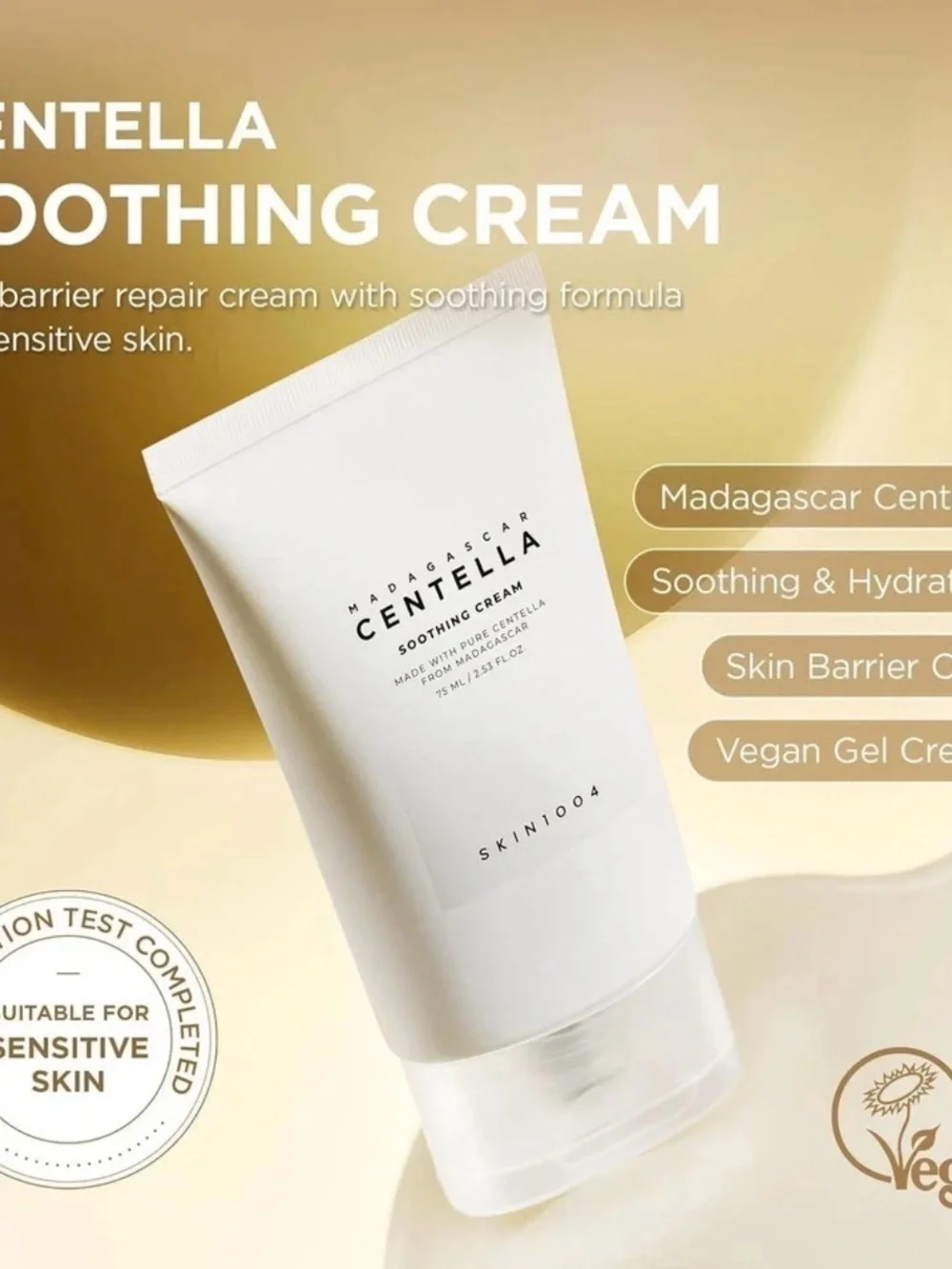 Madagascar Centella Soothing Cream - White